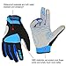 JUSTKIT Cycling Gloves -Touch Screen Full Finger Bike Gloves - Windproof Mountain Bike Gloves - Road Racing Bicycle Gloves - Gel Pad Biking Gloves for Women and Men