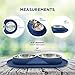 Bonza Cat or Small Dog Bowls with Spill-Proof Mat,12 oz Stainless Steel Feeding Dishes