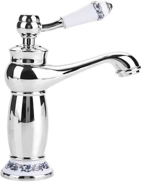 Vintage Floral de una Sola Manija del Grifo del Mezclador Grifo de