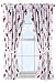 Nickelodeon JoJo Siwa Sweet Life Pink/White Curtain Set (2 Panels, 2 Tiebacks), Sweet Drapes, 4 Piece