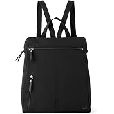 the sak Women's Recycled Esperato Backpack in Nylon, Spacious Bag with Adjustable Back Strap, Black II, One Size,109307