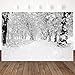 Mehofoto Winter Snowing Backdrops for Photography White Frozen Forest Background 7x5ft Christmas Vinyl Backdrops for Children Kids Photoshoot Home Party Decoration Photo Studio Props