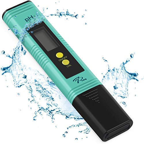 PH Meter with Automatic Calibration, 7Pros High Accuracy Pen Type Water Quality Tester, 6 pH Buffer Powder Packets, Best Tool for Testing PH of Fish Tank, Pool, Pond, Kombucha, Wine and Drinking Water