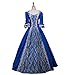 ROLECOS Womens Rococo Dress Medieval Renaissance 1800s Dress for Women Victorian Ball Gown Royal Blue M