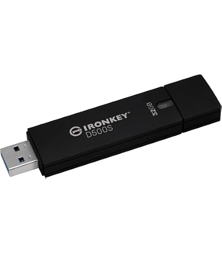 Chiavetta USB Kingston S1000 8GB 3.0 Crittografata FIPS 140-2 Argento