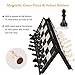 3-in-1 Chess Set - Travel Chess Set Magnetic Chess & Checkers & Backgammon Folding Chess Board Game, Portable Checkers with 3 Mesh Bags, Best Chess Games Gift for Kids and Adults 12.4 Inches
