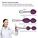 Kegel Exercise Weights - Kegel Balls Ben Wa Balls for Women Beginners & Advanced - Doctor Recommended Bladder Control & Pelvic Floor Exercises (Purple)