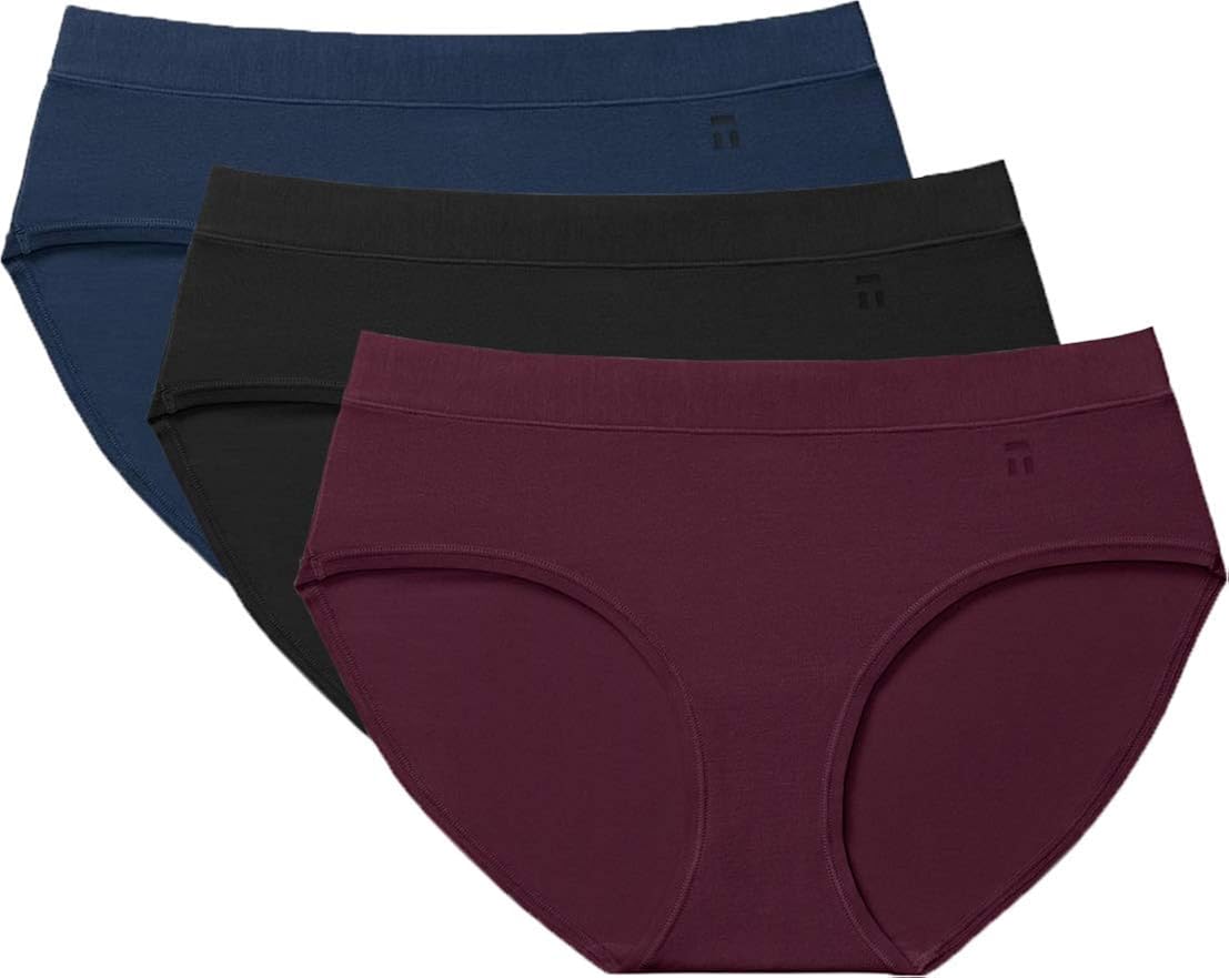 Tommy John Women's Second Skin Briefs 3 Pack Comfortable Breathable