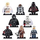 Happy Hama Star Wars Minifigures set of 8: Darth Vader Luke Skywalker Chewbacca Storm Troopers Darth Maul Chopper Pilot