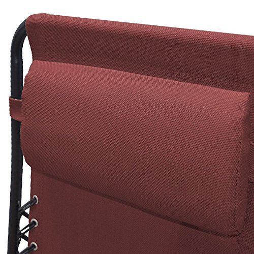 Caravan Sports Infinity Zero Gravity Chair, Burgundy (Certified Refurbished)
