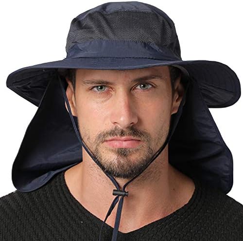 Women & Men Outdoor Sun Hat UV Protection Fishing Hiking Caps With Face Neck Flap Cover UPF 50+ Outdoor Sportswear Accessories
