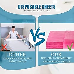 50 Pieces 31 x 70 Inches Disposable Bed Sheets