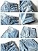 NianEr Men's Big And Tall Fashion Distressed Ripped Washed Denim Shorts Jean Short