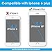 idudu iPhone 6 Plus/iPhone 6S Plus Case, Luxury PU Leather Wallet Flip Cover Case with Credit Card Holder Built-in 9 Card Slots & Wrist Strap for iPhone 6 Plus/iPhone 6S Plus (light blue)