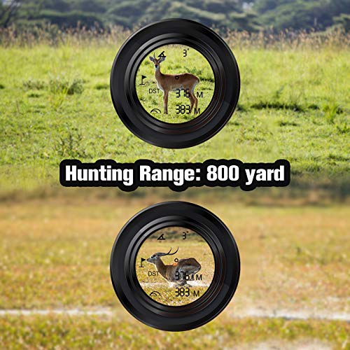 papasbox Golf Rangefinder, 800 Yards Laser Distance Finder with Slope