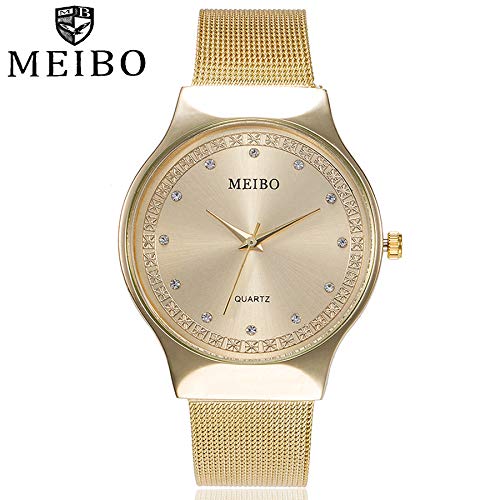 Darringls_Reloj MB26 MEIBO,Cristal Acero Inoxidable Reloj de ...