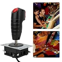 Flight Joystick,8 Way game Controller with Top Fire Button,Arcade game parts trigger joystick,Computer Game Simulation Flight Joystick