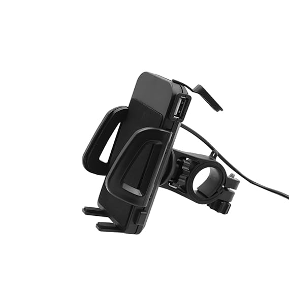MagiDeal 2 in1 Handyhalterung mit USB Ladegerät, Wasserdichte Halterung für Handy GPS Tabletten, 360 Grad Drehbar, für Motorr