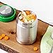 LunchBots Thermal 12 oz Triple Insulated Food Container - Hot 6 Hours or Cold 12 Hours - Leak Proof Thermos Soup Jar - All Stainless Interior - Green