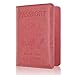 Passport Holder Case, ACdream Protective Premium PU Leather RFID Blocking Wallet Case for Passport, Light Pink