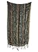Women Soft Shimmer Sparkle Scarf Colorful Boho Hippie Tassel Wrap Fringe Summer