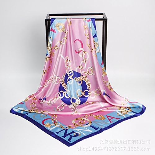 SAFZES Women Scarf Scarves 90cm printed silk satin scarves square Blanket Cape Wrap Shawl Stole,