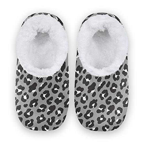 51RUJn82HDL PUXUQU Zapatillas de casa para mujer, color gris, estampado de leopardo, para casa, dormitorio, pantuflas para mujeres… PUXUQU Zapatillas de casa para mujer, color gris, estampado de leopardo, para casa, dormitorio, pantuflas para mujeres…
