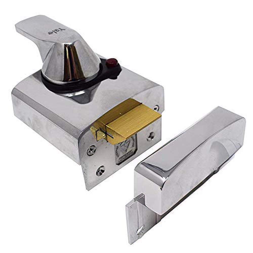 Yale B-BS2-CH-CH-40 - BS2 British Standard Nightlatch - 40mm - Chrome Finish - High Security Approved by Insurance Companies
