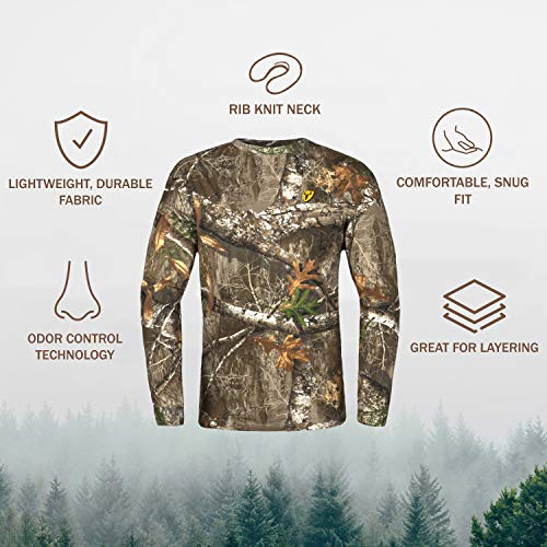 Men's ScentBlocker Long-Sleeve T-Shirt, Realtree Edge X-Large