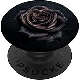 Black Roses Flower Lover Beautiful Black Rose PopSockets Adhesive PopGrip
