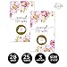 Paper Clever Party Cottage Floral Scratch Off Game Cards (28 Pack) - Fun Baby Shower or Bridal Shower Game Ideas - Lottery Tickets for Door Prizes, Raffle Drawings, and Instant Win Scratchers