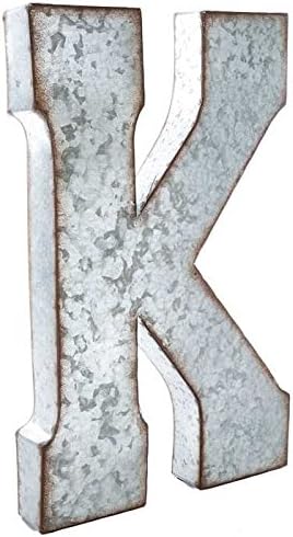 Amazon Com Huge 20 Metal Alphabet Wall Decor Letter K Rusted