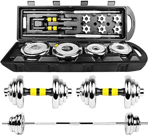 DIDI Dumbbells, Men's Fitness Equipment, A Pair of Adjustable Exercise Barbells for Home Use, Dumbbell 50kg