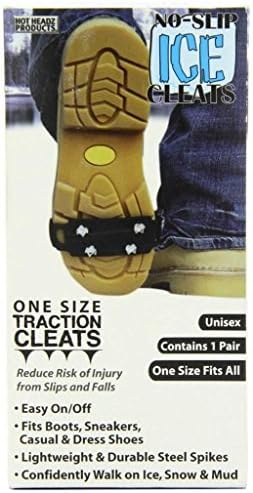 New Hot Headz One Size Fits All Unisex Shoe No Slip Ice Steel Cleats No-slip