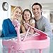 Okreview Piano Toy Keyboard 1 2 3 4 Year Old Kids Birthday Multifunctional with Microphone Pink (24 Keys)