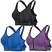 Astarin Womens Racerback Sports Bra Front Closure Pack