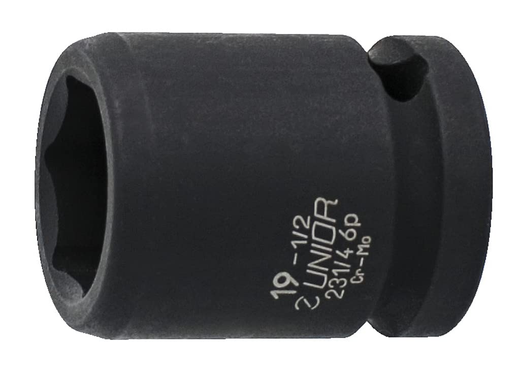 Unior 231/4 6p Machine Socket for Impact Wrench 1/2 Inch, 3