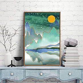 Framed Canvas Wall Art for Living Room, Bedroom City and Landscape Canvas Prints for Modern Home Decoration Ready to Hang - 16"x24" inches