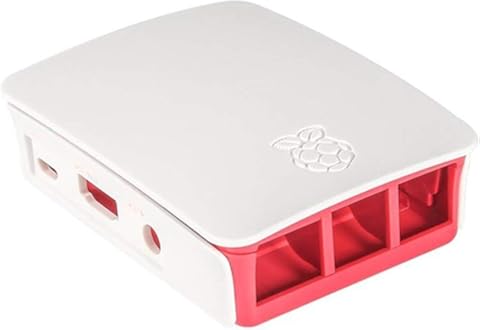 002-fr3-ES para Raspberry Pi 3 Funda Oficial ABS Enclosure Pi 2 2B Caja Shell Blanco Rojo