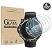 AKWOX [4 Pack] for Ticwatch S (Sport) / Ticwatch E (Express) / E2&S2 /Ticwatch C2 /2 Tempered Glass Screen Protector, 2.5D Arc Edges 9 Hardness Anti-Scratch Bubble-Free