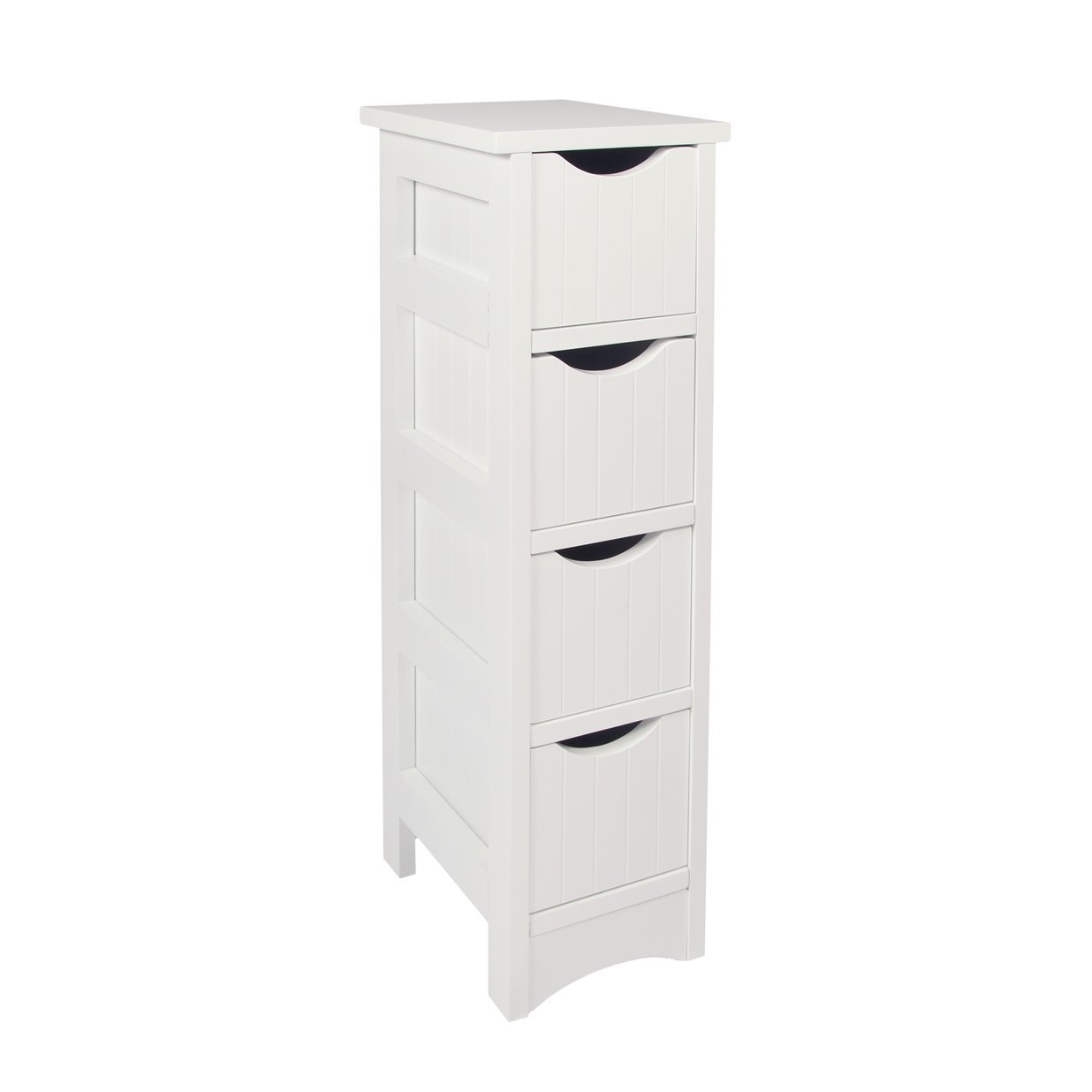 Freestanding Bathroom Storage Drawer Unit Cabinet Slimline Wicker