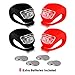 REFUN Bicycle Light - Front and Rear Silicone LED Bike Light Set - High Intensity Multi-Purpose Water Resistant Headlight - Taillight for Cycling Safety,Batteries Included,4 Pack