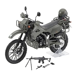 リトルアーモリー 1/12 彩色済み完成品バイクモデル LM002 陸上自衛隊偵察オートバイ DX版