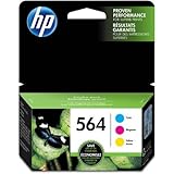 HP 564 Combo-pack Cyan/Magenta/Yellow Original Ink Cartridges with Bonus HP Social Media Snapshots paper included
