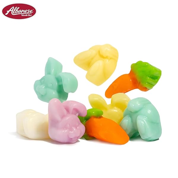 ALBANESE WORLD’S BEST, COTTONTAIL GUMMIES, 7OZ BAG OF EASTER CANDY