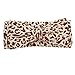 EagleUS 6pcs Baby Girls Toddler Bow Headband Leopard Elastic Hair Bows Bands Hoops Newborn Headwear (Leopard)