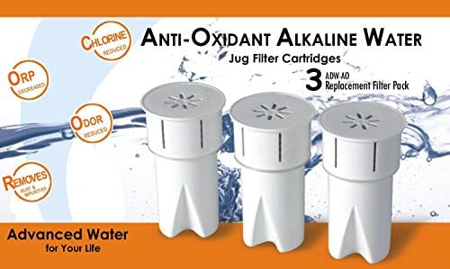 Replacement Anti-Oxidant (Antioxidant) Ionizer Purifier Alkaline Drinking Water Pitcher /Jug Filter Cartridges (10)