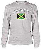 Cybertela Faded Jamaica Flag Men's Long Sleeve T-shirt
