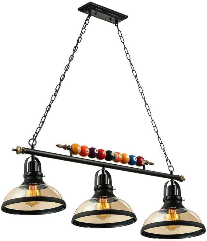 3 Lights Island Light Hanging Pool Table Light Fixture Pendant Light