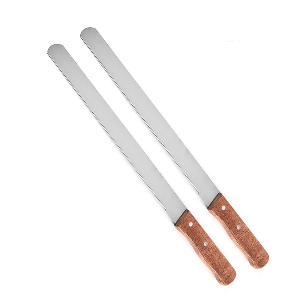 Photo 1 of ** 1 PACK** LokiLux Serrated Bread Knife,Bread Knife 10 Inch Blade,Cut Bread/Cake/Bagels,Bread Knife For Homemade Bread,Baker's Knife for Slicing(Total Lenght 14.8 Inch),2 Pack